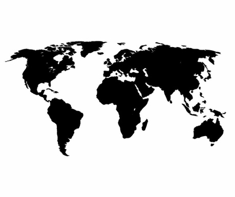 Αυτοκόλλητο World Map