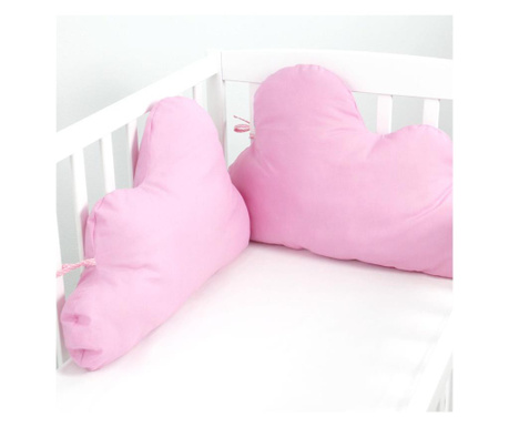 Προστατευτικό παιδικού κρεβατιού Cloud Basic Pink