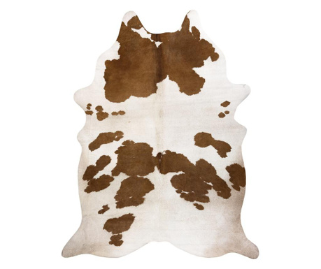 Χαλί Τεχνητό δέρμα αγελάδας, Αγελάδα g5069-2 λευκό καφέ Δέρμα 155x195 cm