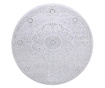 Σύγχρονο mefe χαλί 8373 Κύκλος Στολίδι, πλαίσιο - δομική δύο επίπεδα μαλλιού γκρι κύκλος 100 cm  κύκλος 100 cm
