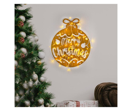 Χριστουγεννιάτικη διακόσμηση τοίχου με LED Xmasgold