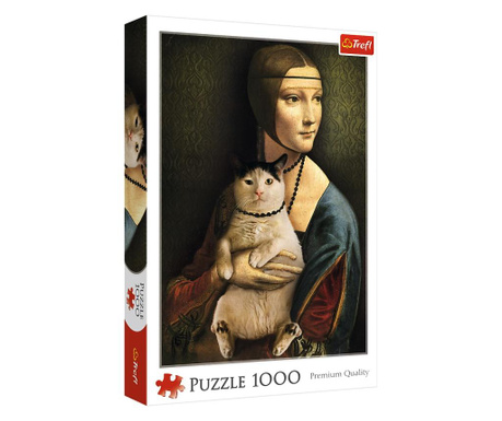 Puzzle 1000 Doamna Cu Pisica