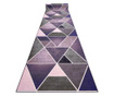 Χαλί δρομέας αντιολισθητικό Τρίγωνα κόμμι βιολετί 67 cm 67x200 cm  67x200 cm