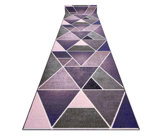 Χαλί δρομέας αντιολισθητικό Τρίγωνα κόμμι βιολετί 67 cm 67x200 cm  67x200 cm
