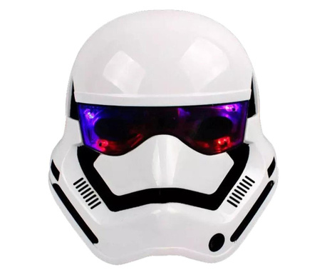 Μάσκα Stormtrooper για παιδιά, LED, γενικής χρήσης, λευκό