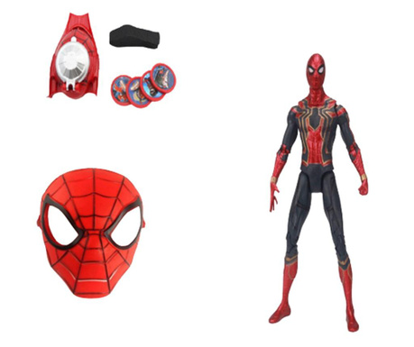 Σετ μάσκας, φιγούρας και εκτοξευτή Spiderman για αγόρια