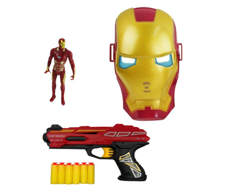Σετ μάσκας, φιγούρας και όπλου Iron Man για αγόρια