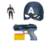 Σετ μάσκα, φιγούρα δράσης και όπλο Captain America για αγόρια
