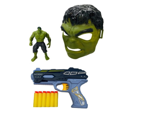 Σετ μάσκας, φιγούρας και όπλου Hulk για αγόρια