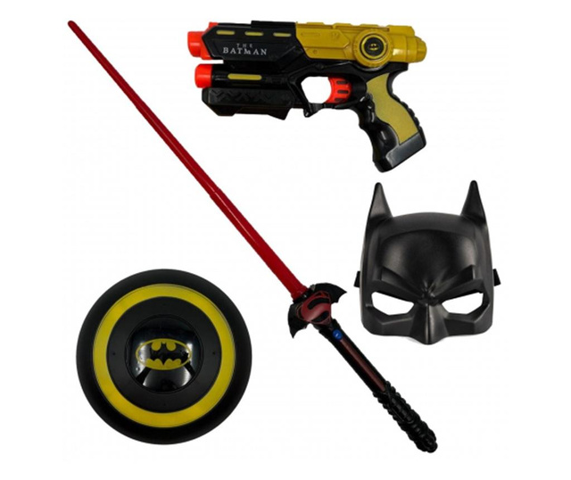 Σετ στολής Batman και όπλα με ήχους και φώτα για αγόρια