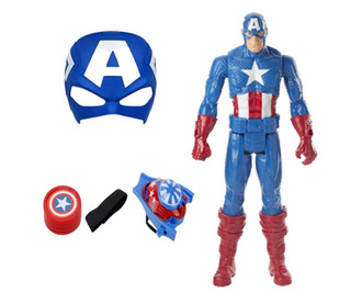 Σετ μάσκα Captain America, φιγούρα ασπίδας και εκτοξευτής για αγόρια