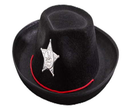 Cawboy Jonny καπέλο για αγόρια, μαύρο