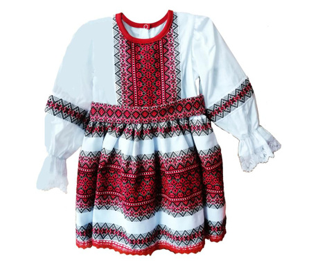 Ania Παραδοσιακό φόρεμα για κορίτσια 1 έτος