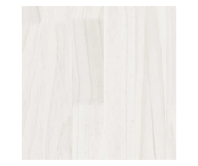 Ζαρντινιέρες 2 τεμ. Λευκό 70 x 31 x 70 εκ από Μασίφ Ξύλο Πεύκου