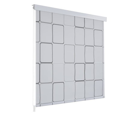 Κουρτίνα Μπάνιου Ρολό Σχέδιο Τετράγωνα 100 x 240 εκ.