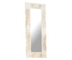Καθρέφτης Λευκός 110 x 50 εκ. από Μασίφ Ξύλο Μάνγκο
