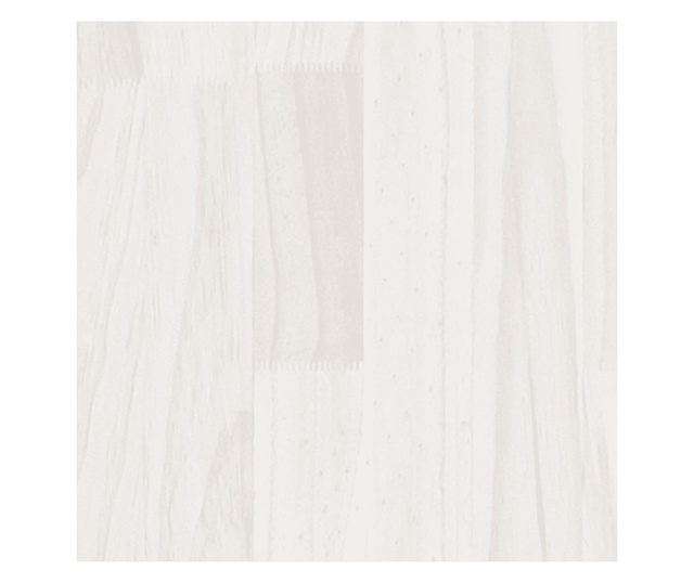 Ζαρντινιέρες 2 τεμ. Λευκό 70 x 31 x 70 εκ από Μασίφ Ξύλο Πεύκου