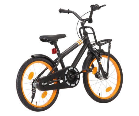 Ποδήλατο Παιδικό Μαύρο/Πορτοκαλί 18 Ιντσών με Μπροστινή Σχάρα