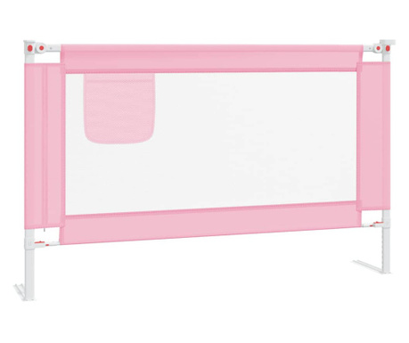 Μπάρα Κρεβατιού Προστατευτική Ροζ 120 x 25 εκ. Υφασμάτινη