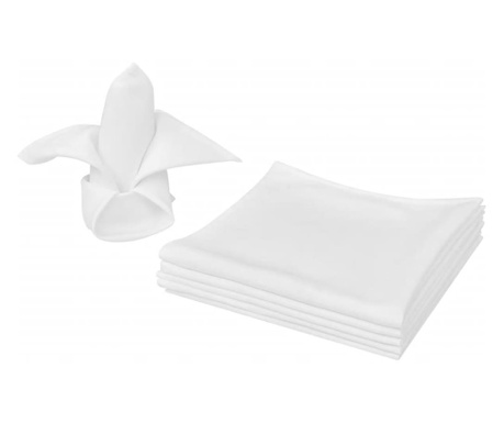 Πετσέτες Φαγητού 10 τεμ. Λευκές 50 x 50 εκ.