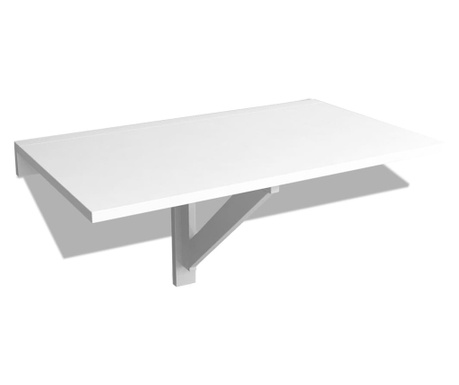 Τραπέζι Τοίχου Πτυσσόμενο Λευκό 100 x 60 εκ.