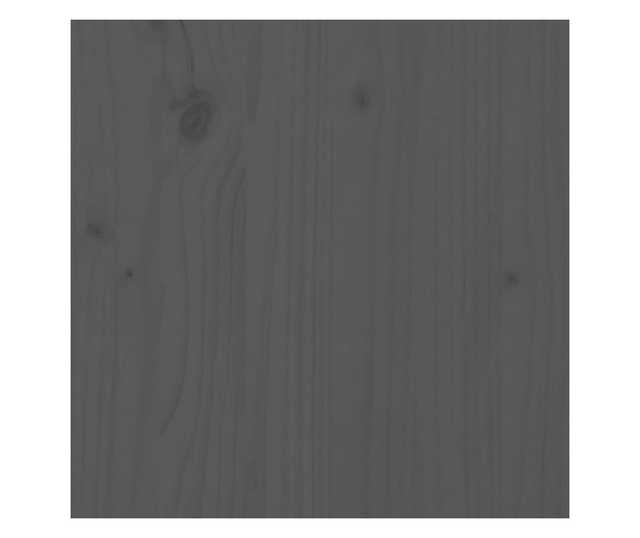 Πλαίσιο Κρεβατιού Γκρι 90 x 190 εκ. από Μασίφ Ξύλο 3FT Single