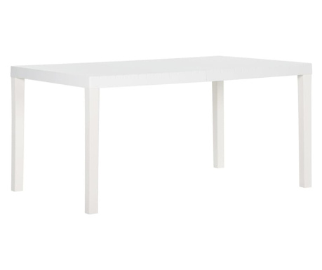 Τραπέζι Κήπου Λευκό 150 x 90 x 72 εκ. από Πολυπροπυλένιο
