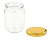 Βάζα Μαρμελάδας 96 τεμ. 230 ml Γυάλινα με Χρυσά Καπάκια