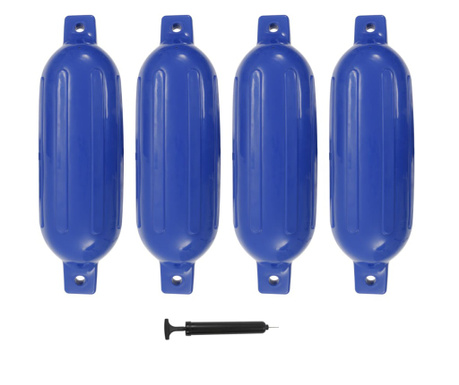 Μπαλόνια Σκάφους 4 τεμ. Μπλε 58,5 x 16,5 εκ. από PVC