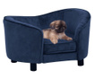Καναπές - Κρεβάτι Σκύλου Μπλε 69 x 49 x 40 εκ. Βελουτέ
