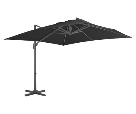 Ομπρέλα Κρεμαστή Μαύρη 3 x 3 μ. με Ιστό Αλουμινίου