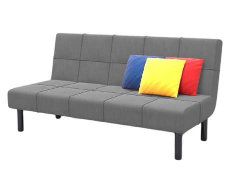 Μοντέρνος καναπές-κρεβάτι, EHA, 180x55x42 cm - Γκρι